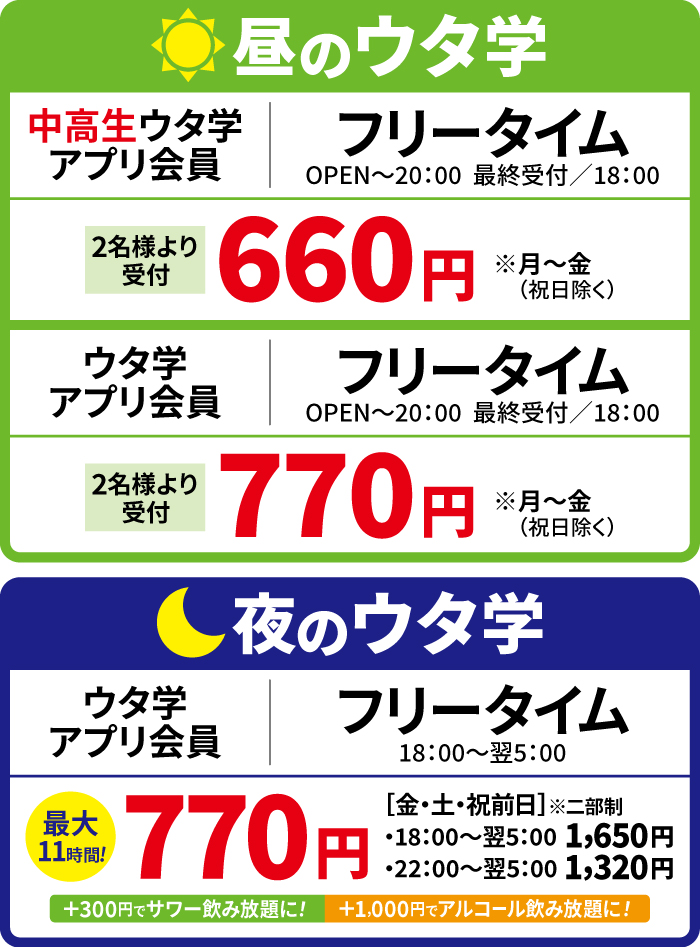 料金表