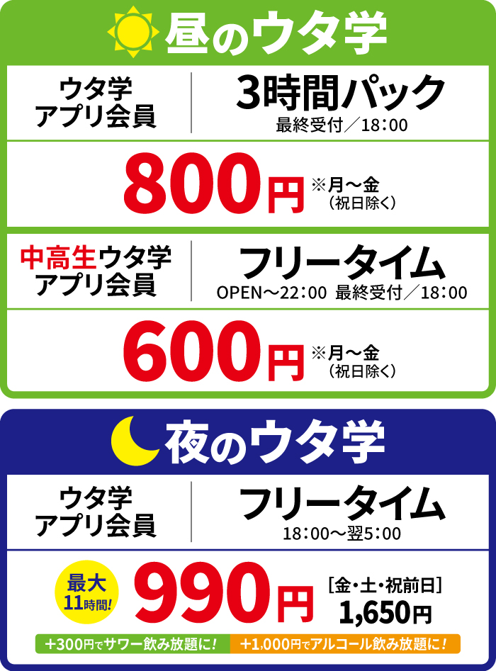 料金表