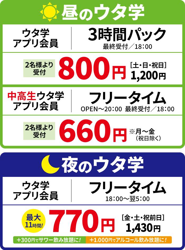 料金表