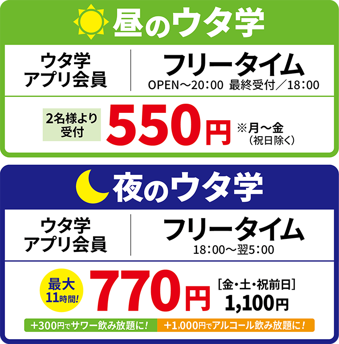 料金表