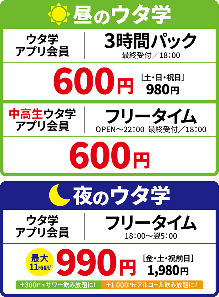 料金表