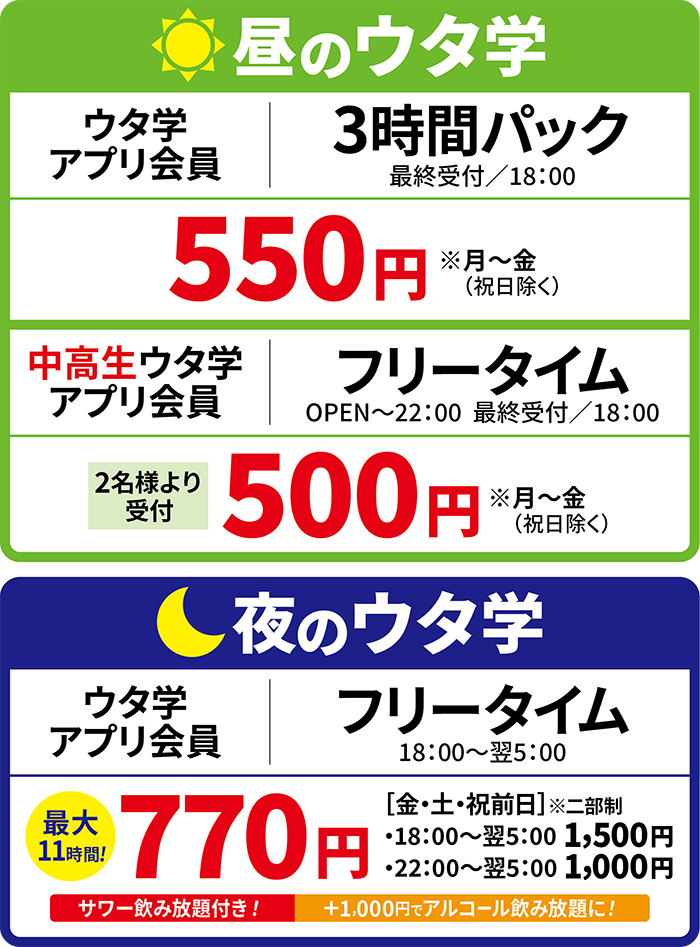 料金表