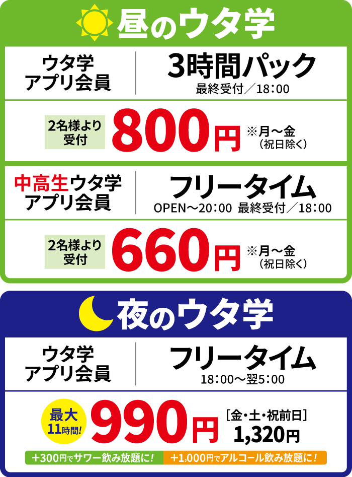 料金表
