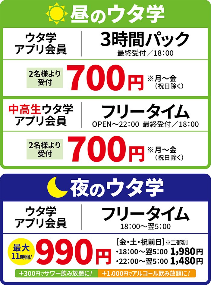 料金表