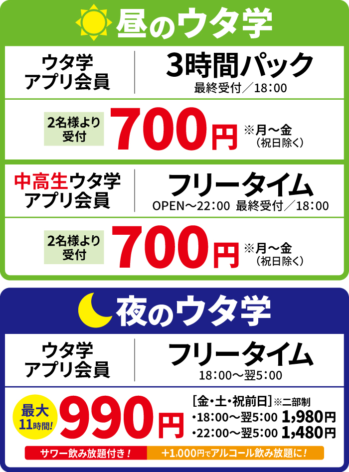 料金表