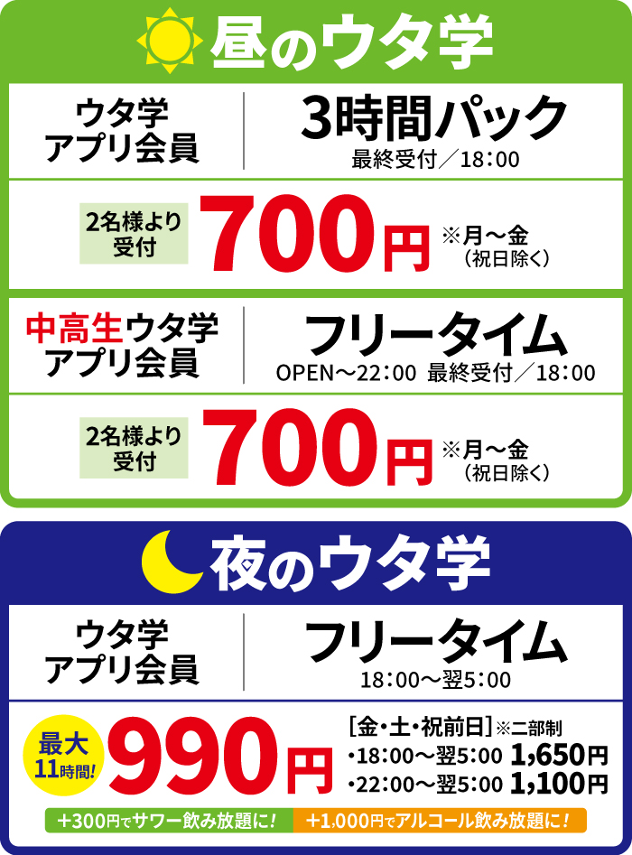 料金表