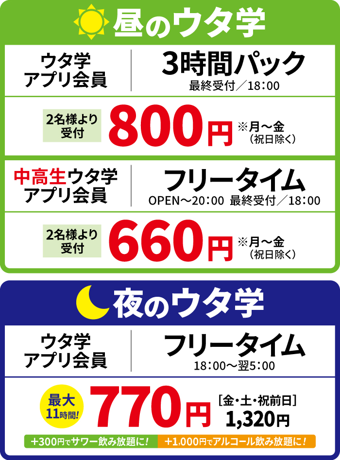 料金表