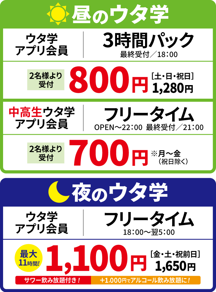 料金表